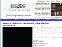 Tablet Screenshot of pendemonium.com